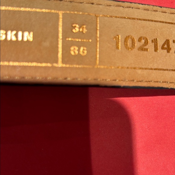 ALLAN  EDMONDS Italian  Calf Skin Men's Black Leather Belt - Picture 4 of 5